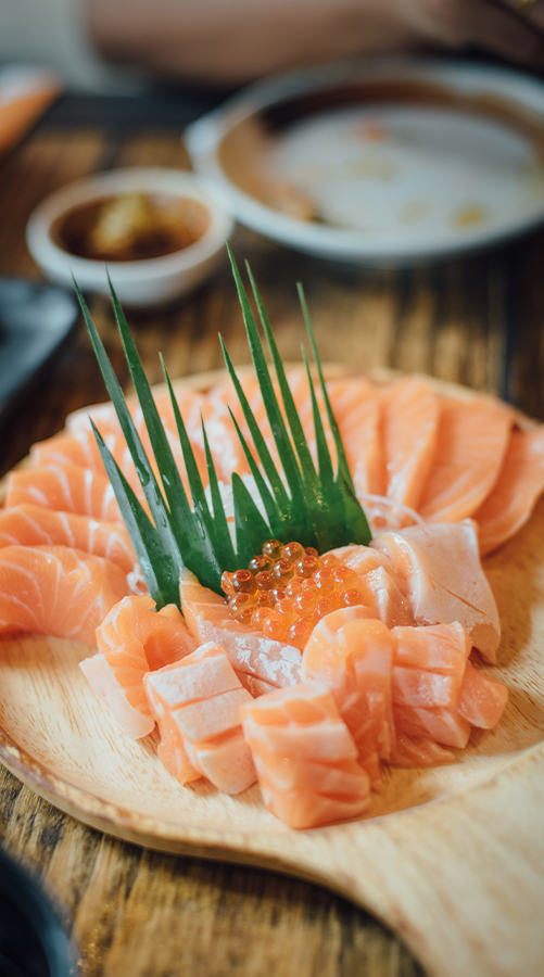 sushi japonés de pulpo bebé