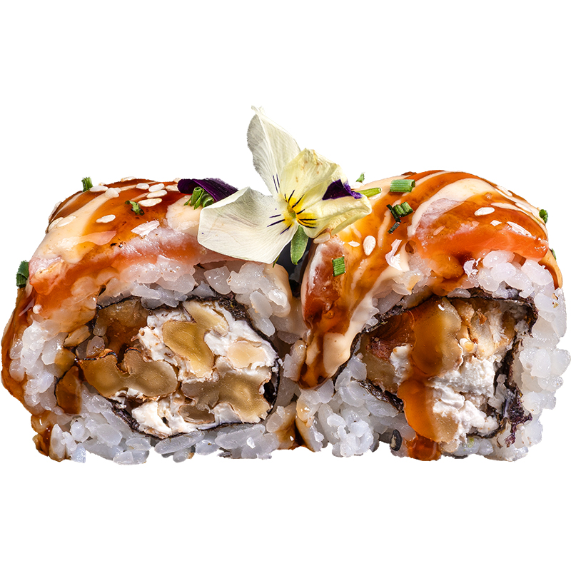 URAMAKI SALMON CON NUEZ 4U